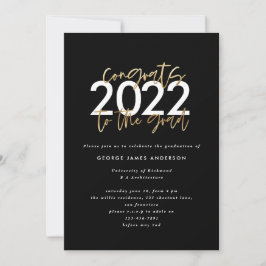 Invitación a graduación de escritura moderna en ne