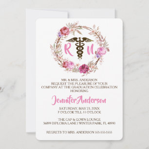 Invitación a graduación de escuela de Enfermería f