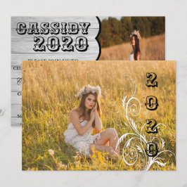 Invitación a graduación de estilo de campo de made