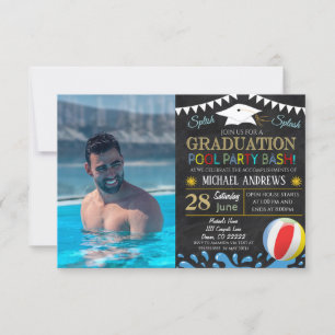 Invitación a graduación de Fiesta de grupo
