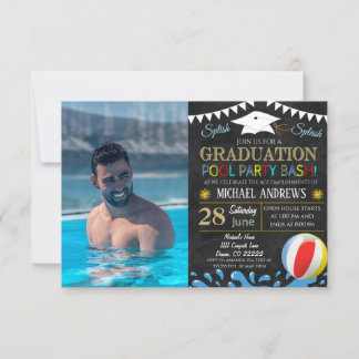 Invitación a graduación de Fiesta de grupo