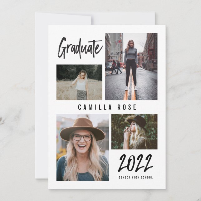 Invitación a graduación de firma para graduados (Anverso)