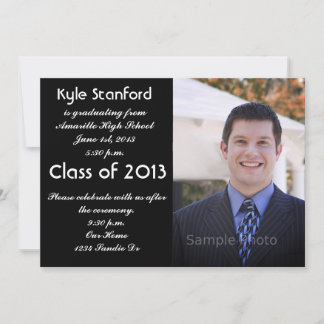 Invitación a graduación de foto