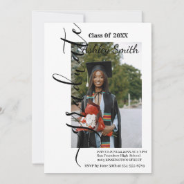 Invitación a graduación de foto