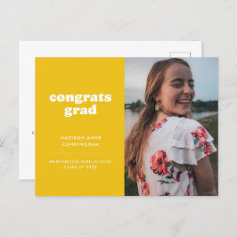 Invitación a graduación de foto de graduados de lo