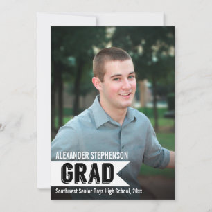 Invitación a graduación de foto de pancarta de Per