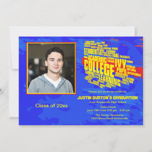 Invitación a graduación de foto enlazada a univers