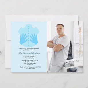 Invitación a graduación de foto terapéutica física