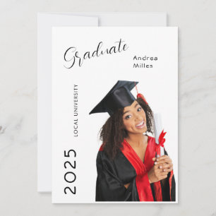 Invitación a graduación de fotografía Casual moder