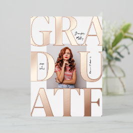 Invitación a graduación de fotografía clásica de e