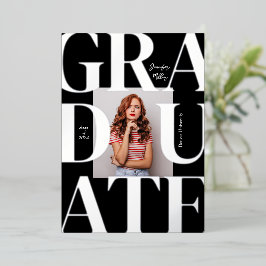 Invitación a graduación de fotografía clásica de e