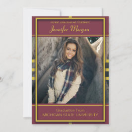 Invitación a graduación de fotografía con marco do