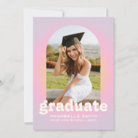 Invitación a graduación de fotografía de arco Mini