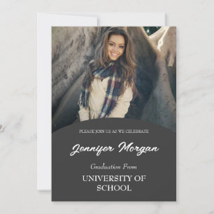 Invitación a graduación de fotografía de categoría