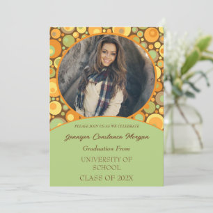 Invitación a graduación de fotografía de Fun Retro