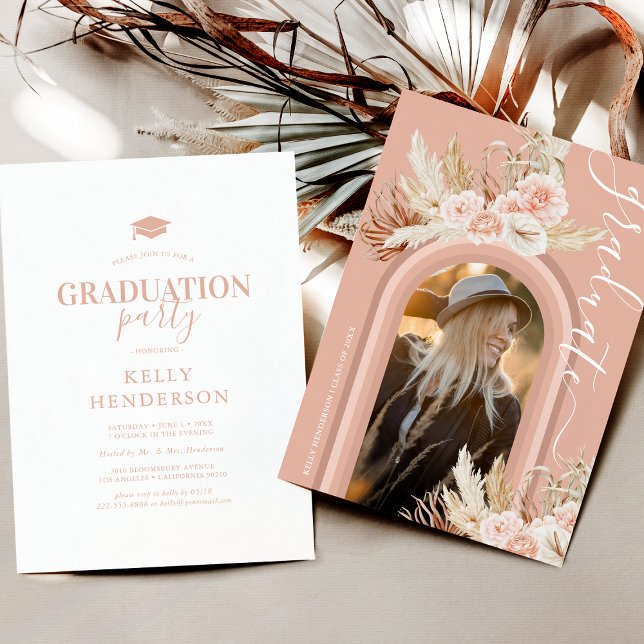 Invitación a graduación de fotografía de grado Flo (Subido por el creador)