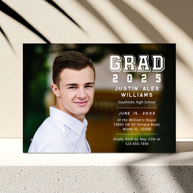 Invitación a graduación de fotografía de grado mod (Subido por el creador)