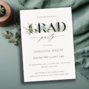 Invitación a graduación de fotografía de Leafy Fer