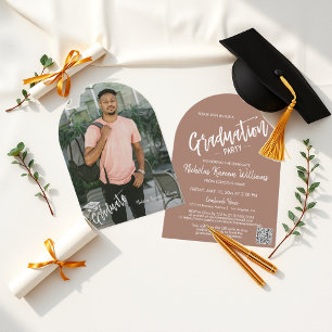 Invitación a graduación de fotografía de Mocha Mou