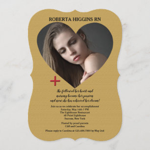 Invitación a graduación de fotografía de Open Hear