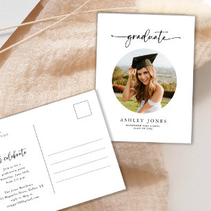 Invitación a graduación de fotografía de tipografí