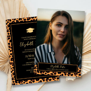 Invitación a graduación de fotografía del patrón d