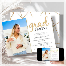 Invitación a graduación de fotografía geométrica d