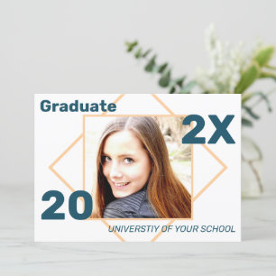 Invitación a graduación de fotografía geométrica s