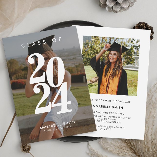 Invitación a graduación de fotografía Minimalista  (Subido por el creador)