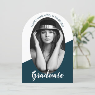 Invitación a graduación de fotografía minimalista