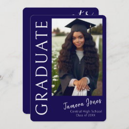 Invitación a graduación de fotografía moderna