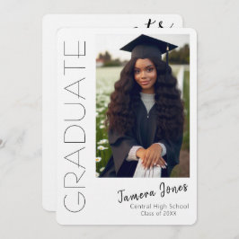 Invitación a graduación de fotografía moderna