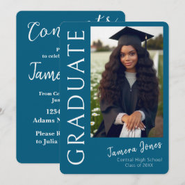 Invitación a graduación de fotografía moderna