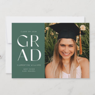 Invitación a graduación de fotografía moderna de G