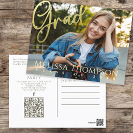 Invitación a graduación de fotografía moderna de o