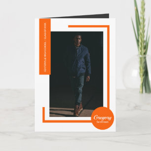 Invitación a graduación de fotografía moderna nara