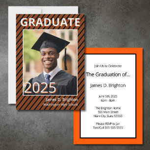 Invitación a graduación de fotografía temática nar
