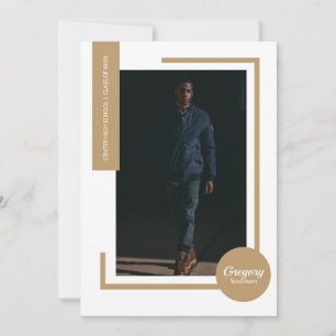 Invitación a graduación de fotografía ultramoderna