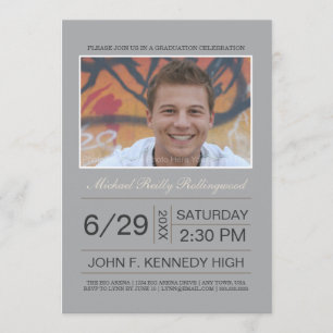 Invitación a graduación de fotografías de entradas