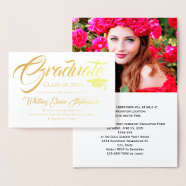Invitación a graduación de fotografías de guiones 