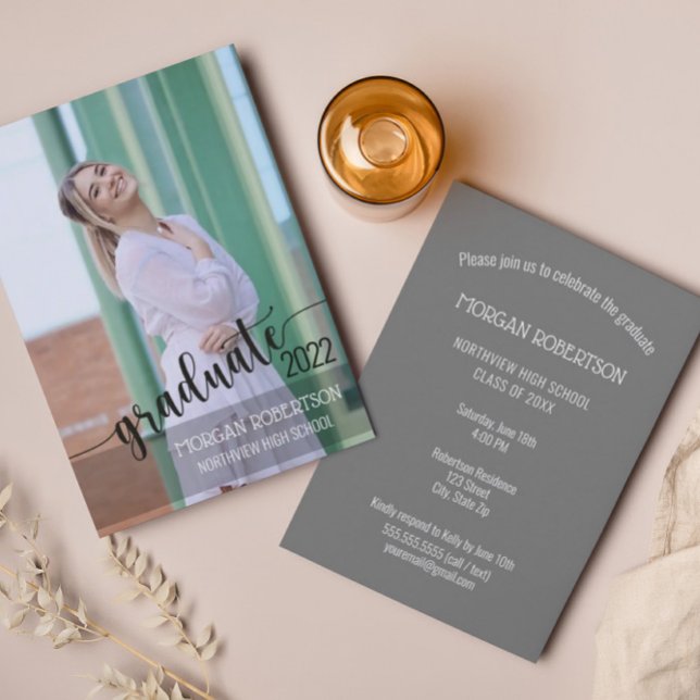 Invitación a graduación de fotografías de guiones  (Subido por el creador)