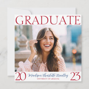 Invitación a graduación de fotos con cambio de col