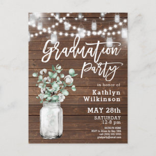 Invitación a graduación de fotos de Eucalyptus Mas
