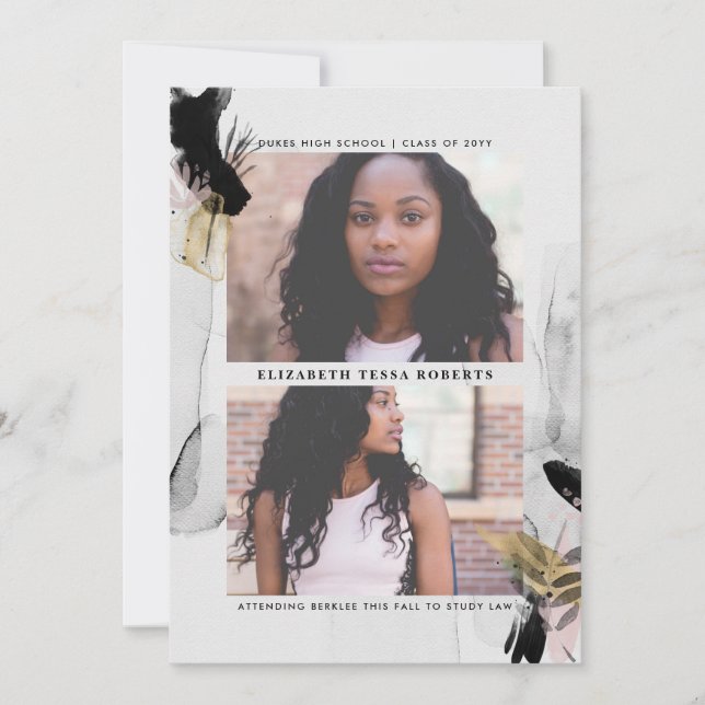 Invitación a graduación de fotos de Transience 2 (Anverso)