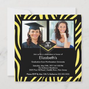 Invitación a graduación de fotos Impresión de cebr