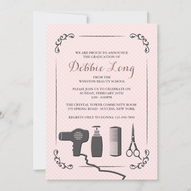 Invitación a graduación de herramientas de Estilis (Anverso)