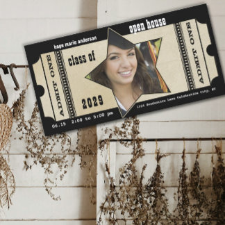 Invitación a graduación de imágenes senior de Play