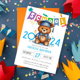 Invitación a graduación de jardín de infancia de O