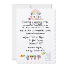 Invitación a graduación de jardines de infancia