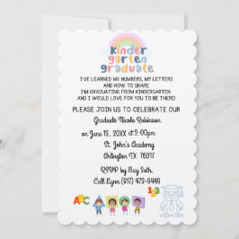 Invitación a graduación de jardines de infancia